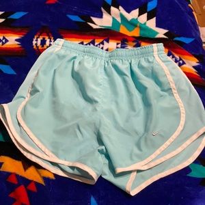 XS Nike dry fit shorts light blue